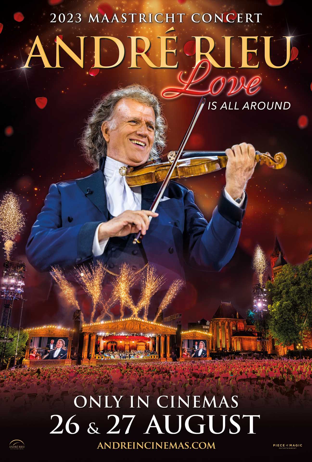 André Rieu's 2023 Concert Love Is All Around Film Times and Info